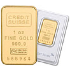 1 oz Credit Suisse Gold Bar (carded)